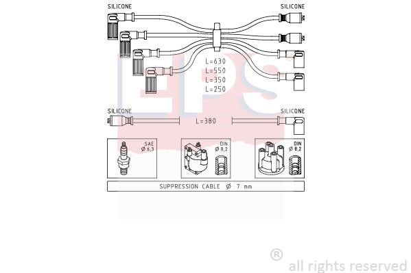 Eps 1.500.815 Ignition cable kit 1500815