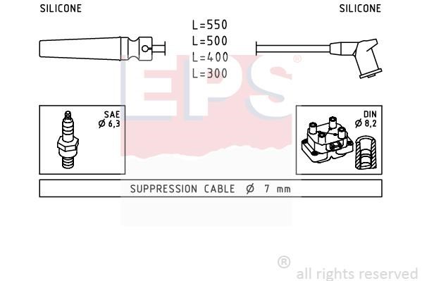 Eps 1501509 Ignition cable kit 1501509