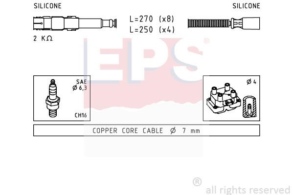 Eps 1501649 Ignition cable kit 1501649