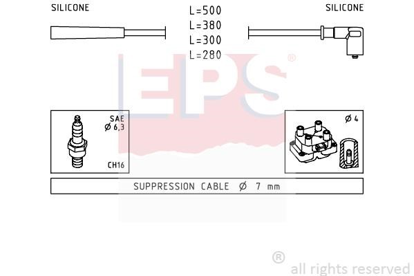 Eps 1.499.252 Ignition cable kit 1499252