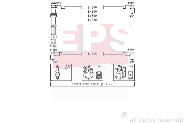 Eps 1500737 Ignition cable kit 1500737