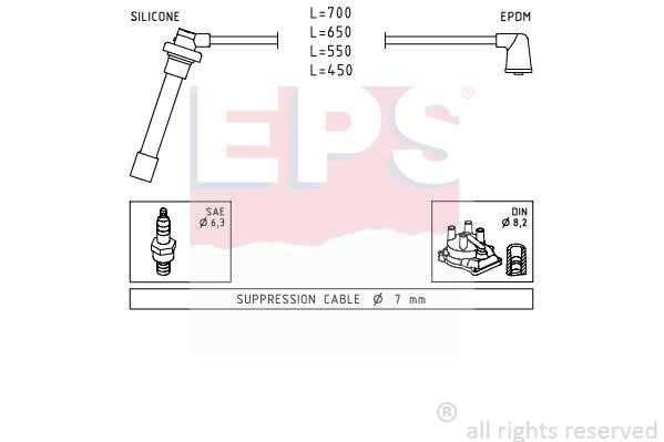 Eps 1501686 Ignition cable kit 1501686