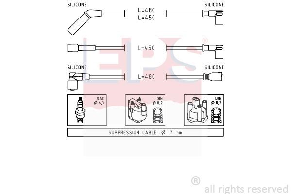 Eps 1501634 Ignition cable kit 1501634
