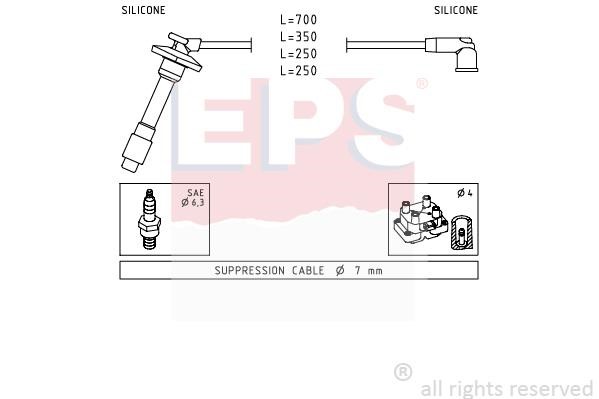 Eps 1501878 Ignition cable kit 1501878