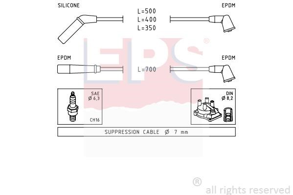 Eps 1501823 Ignition cable kit 1501823