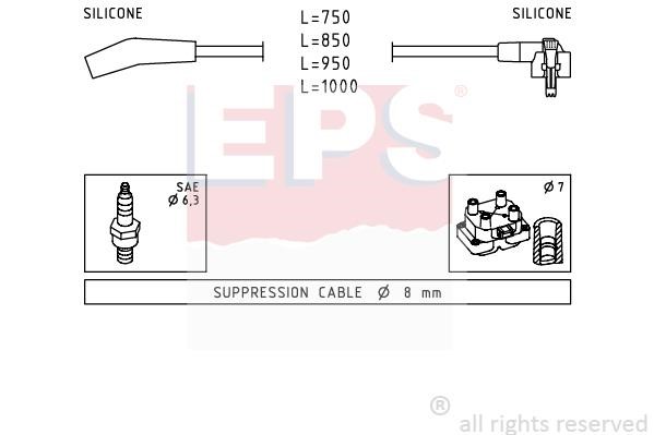 Eps 1501639 Ignition cable kit 1501639