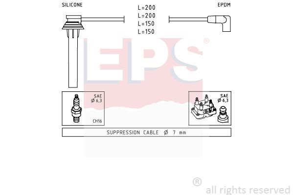 Eps 1501507 Ignition cable kit 1501507