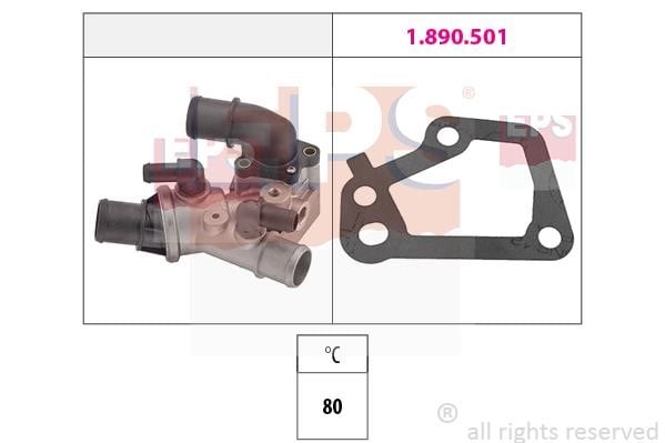Eps 1.880.096 Thermostat, coolant 1880096