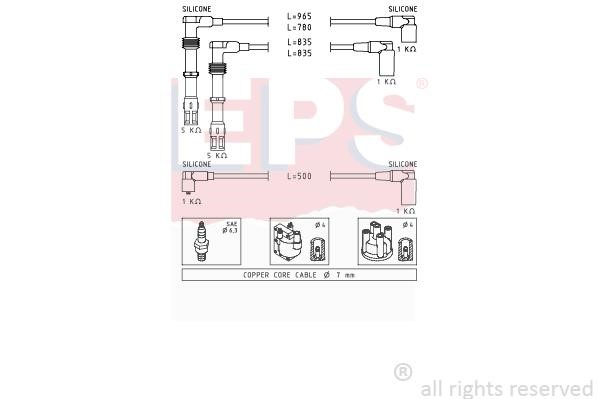 Eps 1501356 Ignition cable kit 1501356