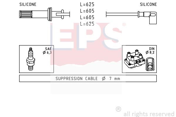 Eps 1500456 Ignition cable kit 1500456