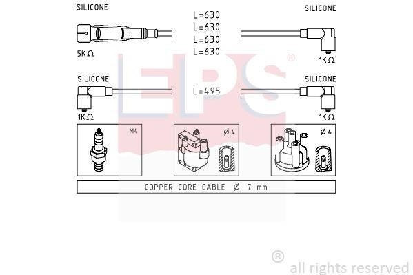 Eps 1.501.364 Ignition cable kit 1501364