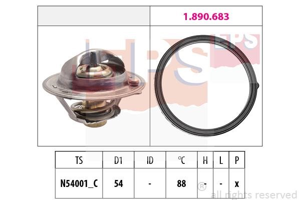 Eps 1.879.997 Thermostat, coolant 1879997