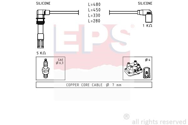 Eps 1501575 Ignition cable kit 1501575