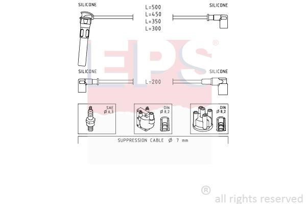 Eps 1501900 Ignition cable kit 1501900