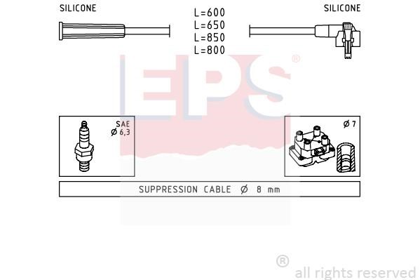 Eps 1501007 Ignition cable kit 1501007