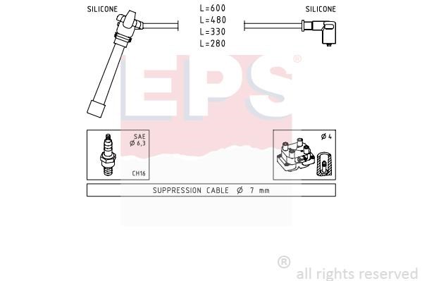 Eps 1501505 Ignition cable kit 1501505