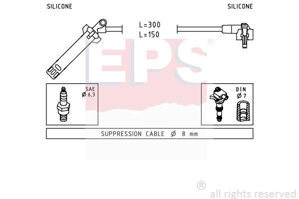 Eps 1501145 Ignition cable kit 1501145