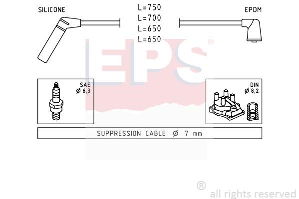 Eps 1501420 Ignition cable kit 1501420