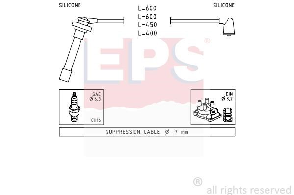 Eps 1501702 Ignition cable kit 1501702