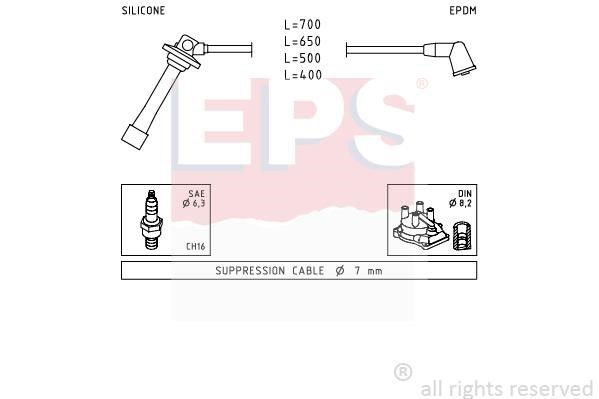 Eps 1500884 Ignition cable kit 1500884