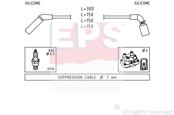 Eps 1.499.006 Ignition cable kit 1499006