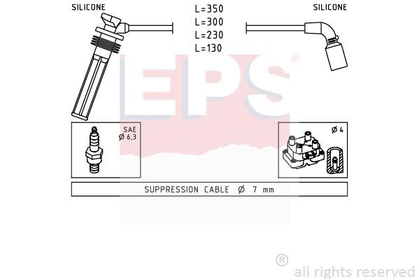 Eps 1.499.249 Ignition cable kit 1499249