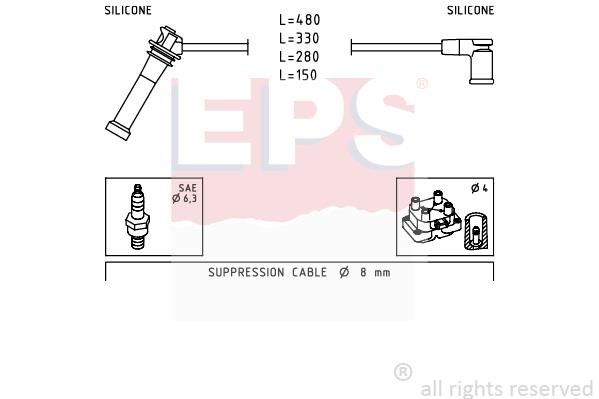 Eps 1.499.245 Ignition cable kit 1499245