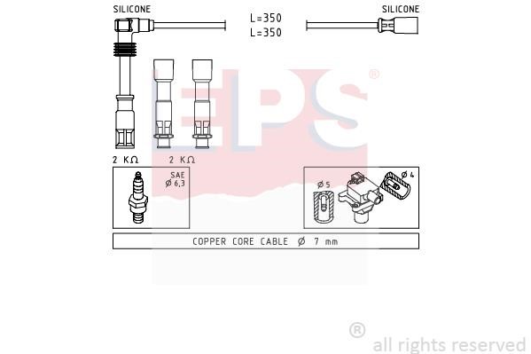 Eps 1.501.491 Ignition cable kit 1501491