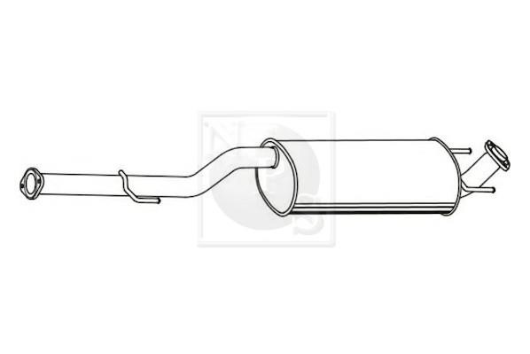 Nippon pieces T430A356 Exhaust system T430A356