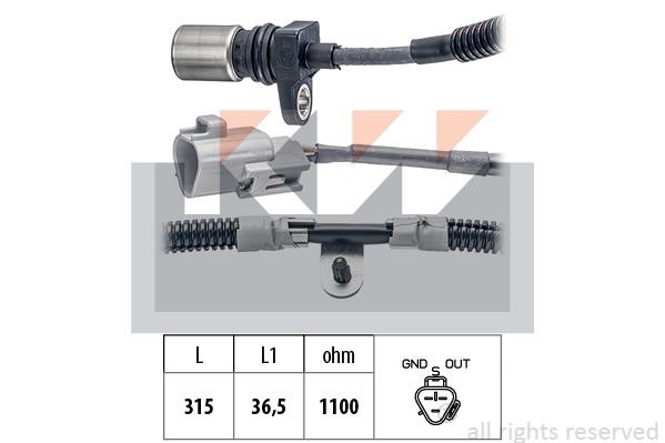 KW 453502 Crankshaft position sensor 453502