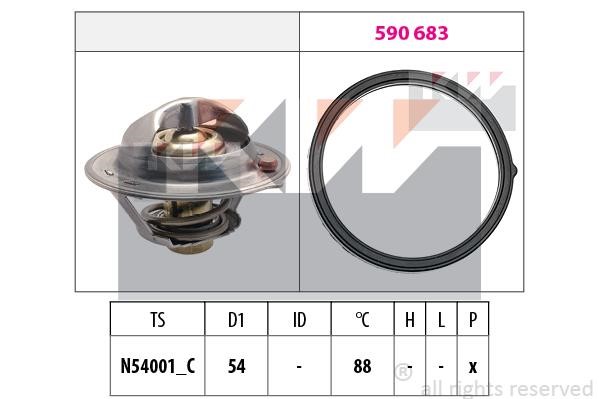 KW 579 997 Thermostat, coolant 579997