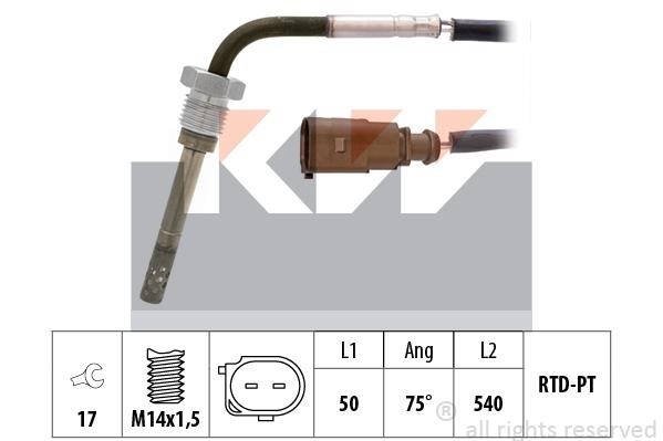 KW 422 018 Exhaust gas temperature sensor 422018