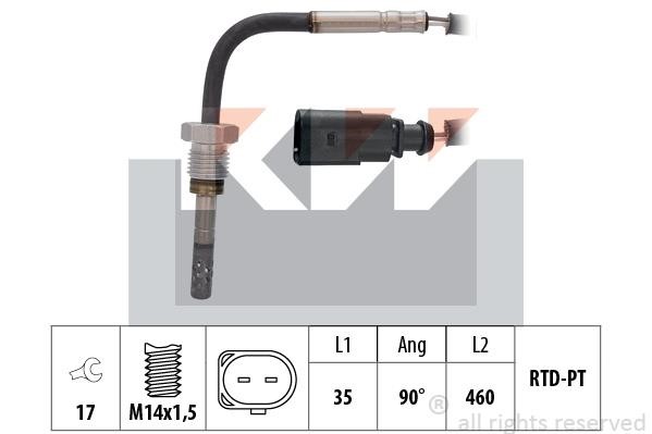 KW 422 036 Exhaust gas temperature sensor 422036