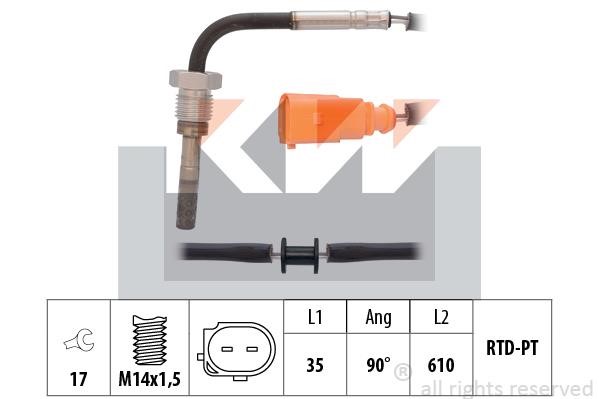 KW 422 019 Exhaust gas temperature sensor 422019