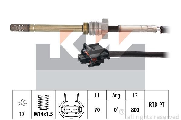 KW 422 250 Exhaust gas temperature sensor 422250