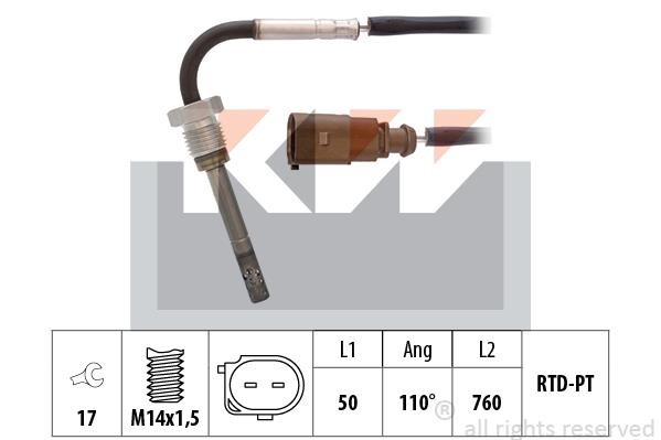 KW 422 048 Exhaust gas temperature sensor 422048