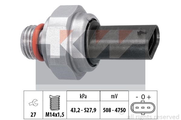 KW 480 007 Sensor, exhaust pressure 480007