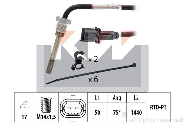 KW 422 324 Exhaust gas temperature sensor 422324