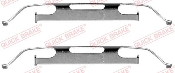 Kawe 109-1223 Mounting kit brake pads 1091223
