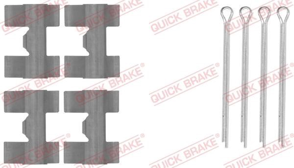 Kawe 109-0981 Mounting kit brake pads 1090981