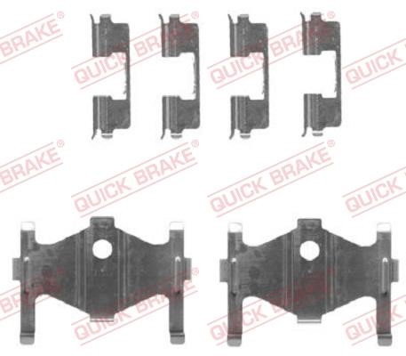 Kawe 109-1710 Mounting kit brake pads 1091710
