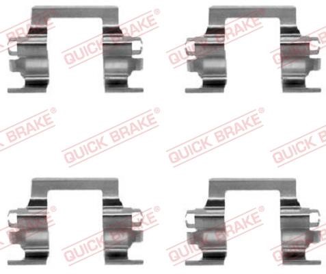 Kawe 109-1117 Mounting kit brake pads 1091117