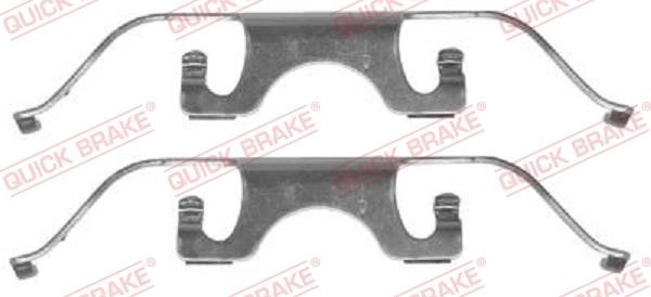 Kawe 109-1224 Mounting kit brake pads 1091224