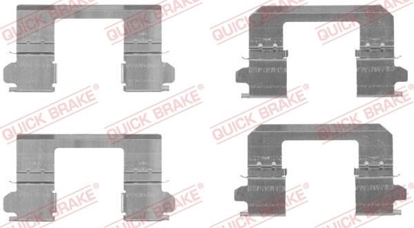 Kawe 109-1736 Mounting kit brake pads 1091736