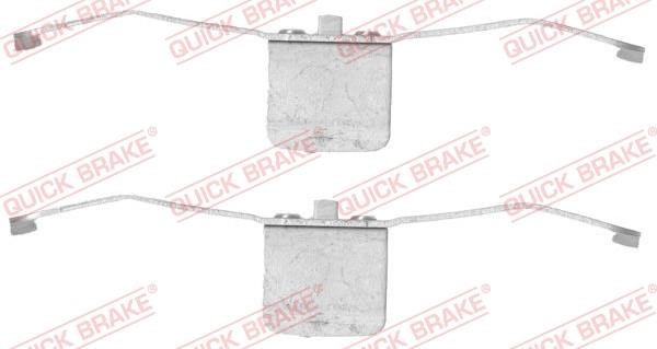 Kawe 109-1639 Mounting kit brake pads 1091639