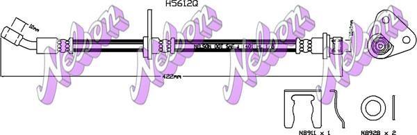 Kawe H5612Q Brake Hose H5612Q