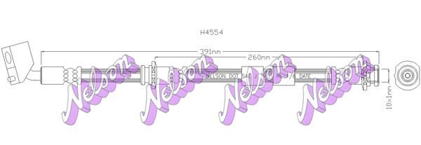 Kawe H4554 Brake Hose H4554