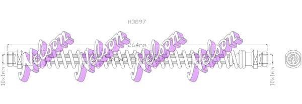 Kawe H3897 Brake Hose H3897