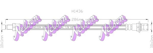 Kawe H1436 Brake Hose H1436