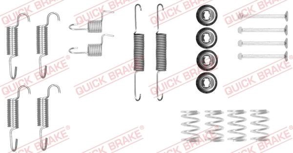 Kawe 105-0025 Mounting kit brake pads 1050025